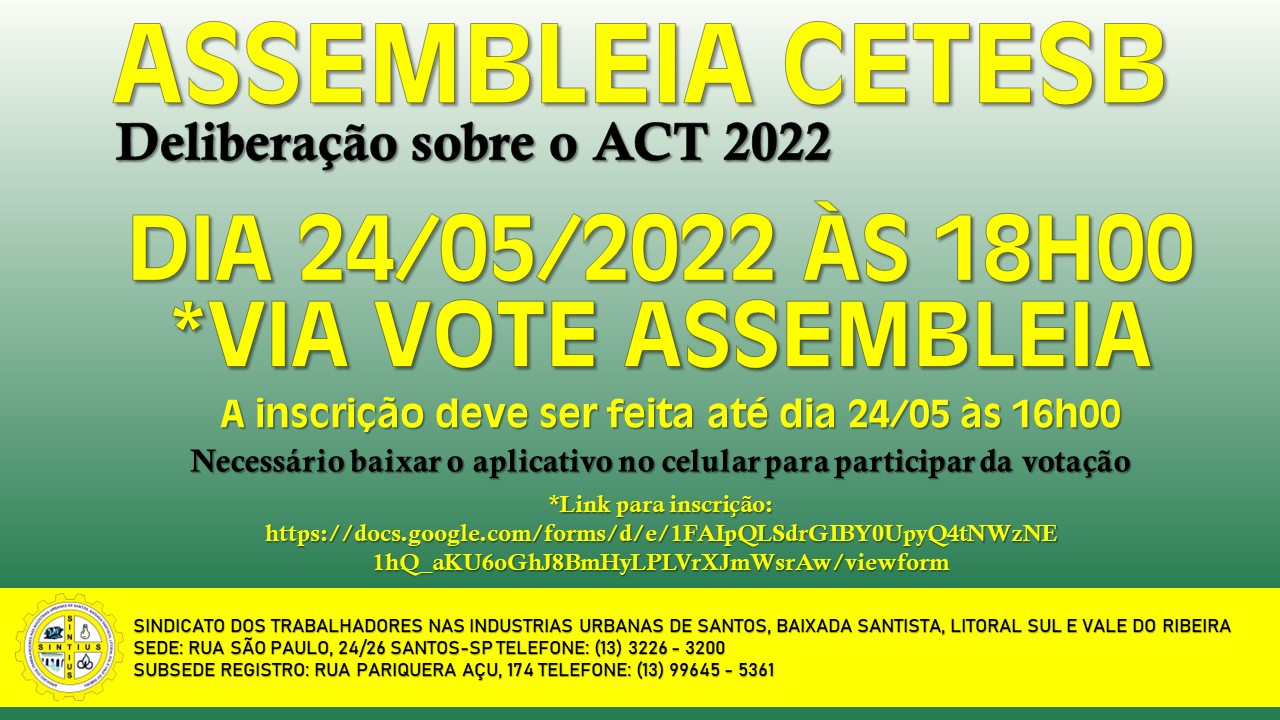 24 05 2022 Assembleia CETESB nova