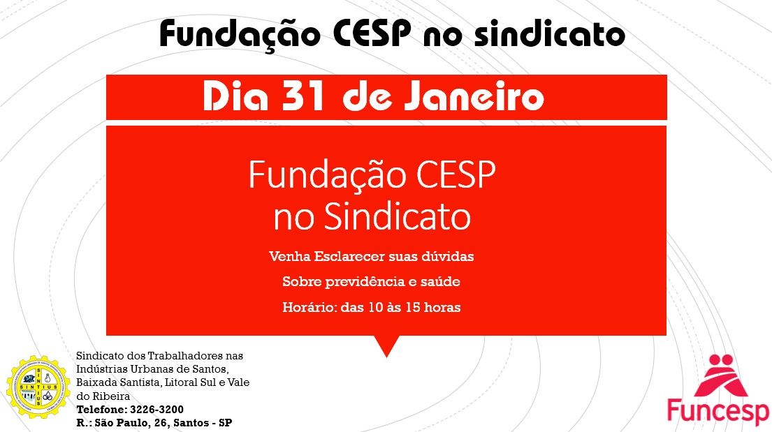 Fundação CESP no Sintius Janeiro
