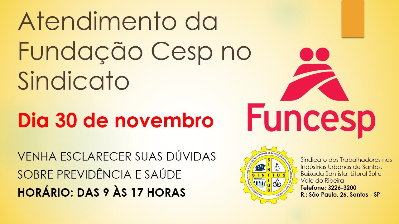 Fundacao Cesp no Sintius novembro