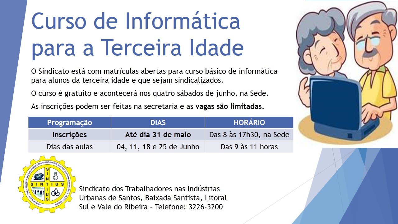 Curso de Informatica 3 Idade