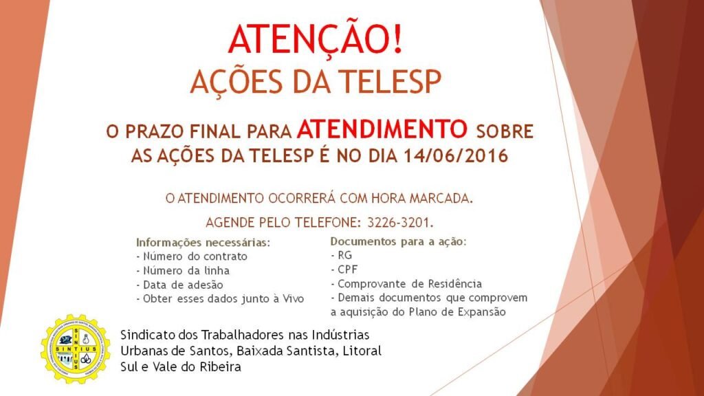 acoes da telesp prazo final
