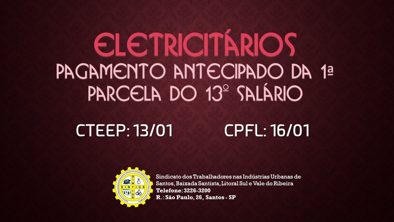 eletricitarios 13osalario