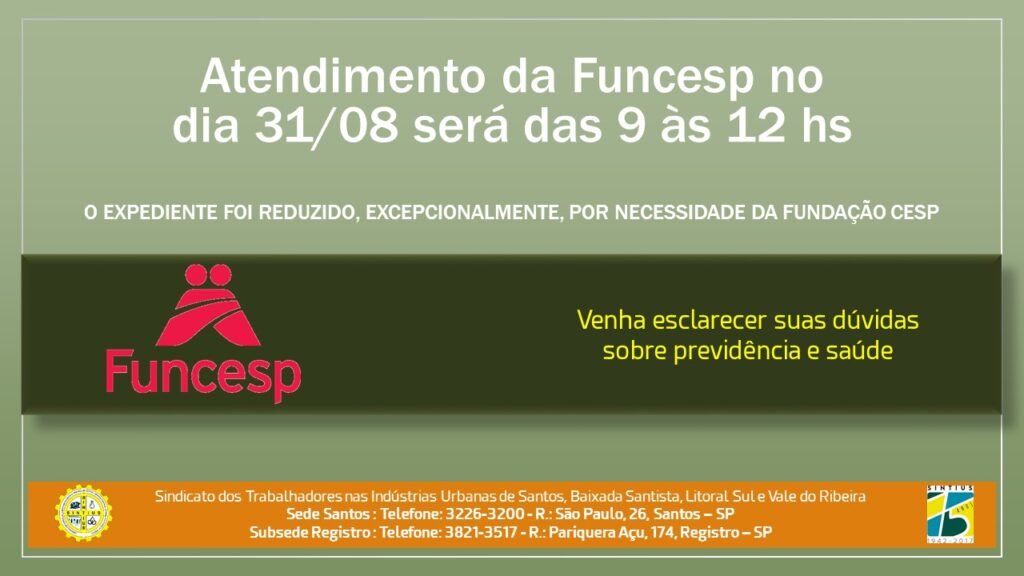 Funcesp agosto