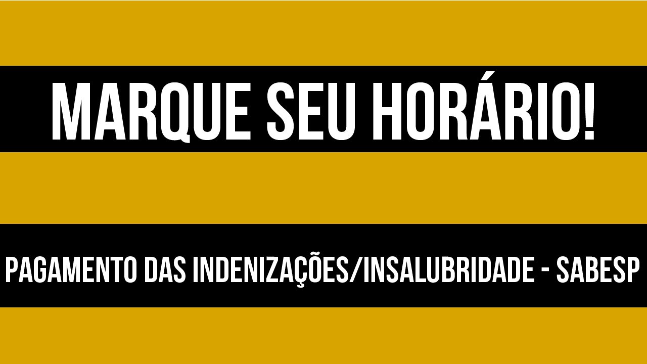 TRABALHADOR DEVE AGENDAR HORÁRIO NO SINDICATO PARA RETIRAR CHEQUE DAS INDENIZAÇÕES DA AÇÃO DE INSALUBRIDADE A PARTIR DESTA QUINTA-FEIRA, DIA 2