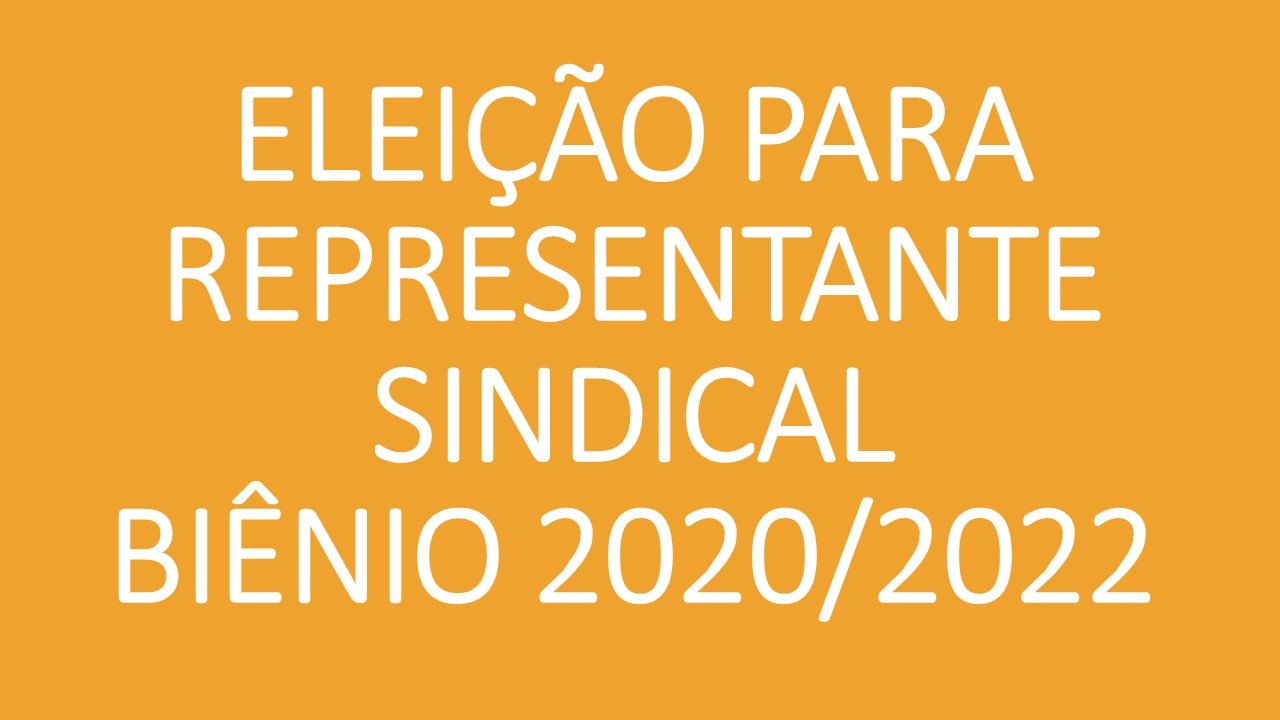 chamadaeleicaorepresentantesindical