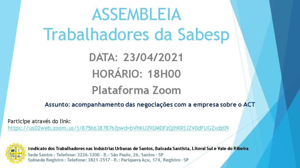 assembleia Sabesp 23 04 2021