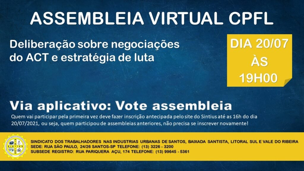 Deliberação sobre negociaçoes ACT 20 07 21