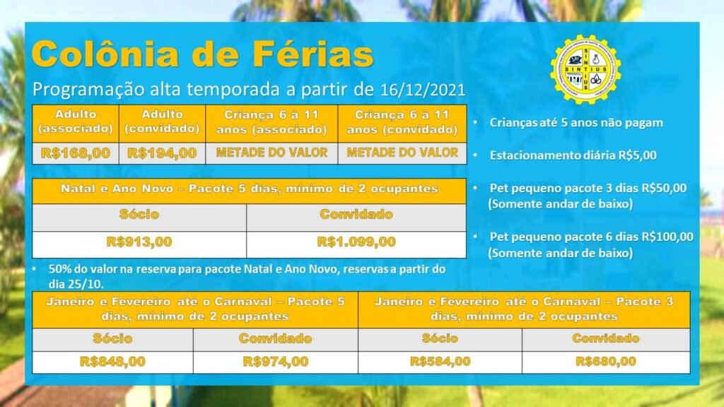 10 09 21 COLÔNIA ALTA TEMPORAADA