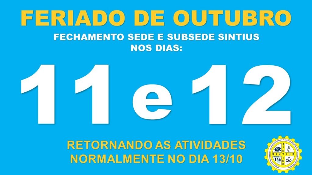 04 10 21 Feriado Outubro