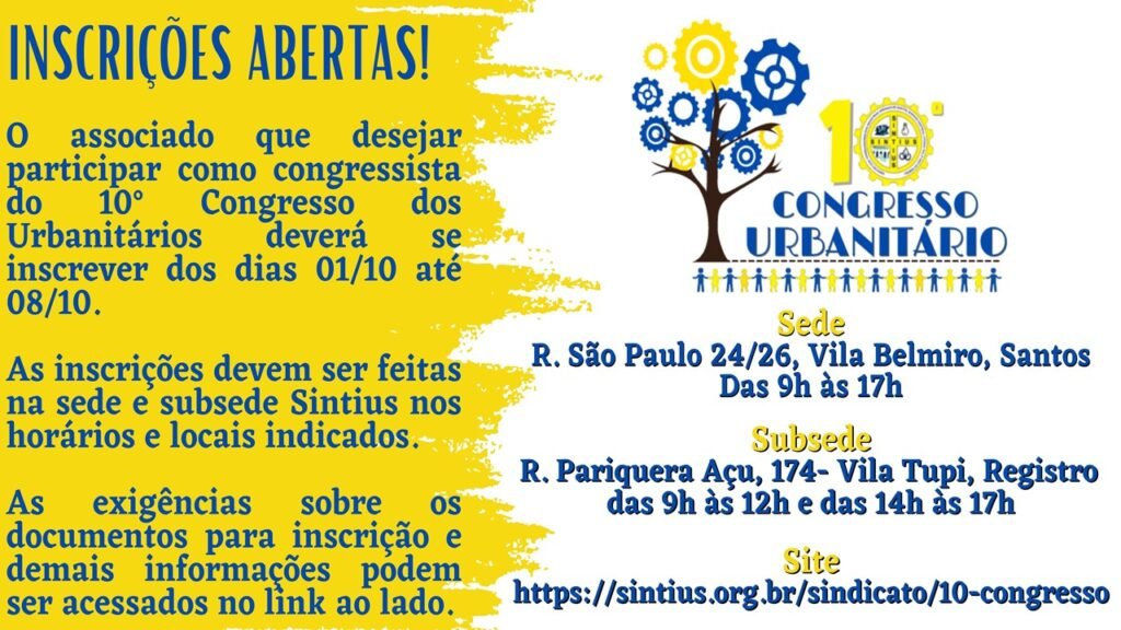 30 09 21Inscrições Congresso