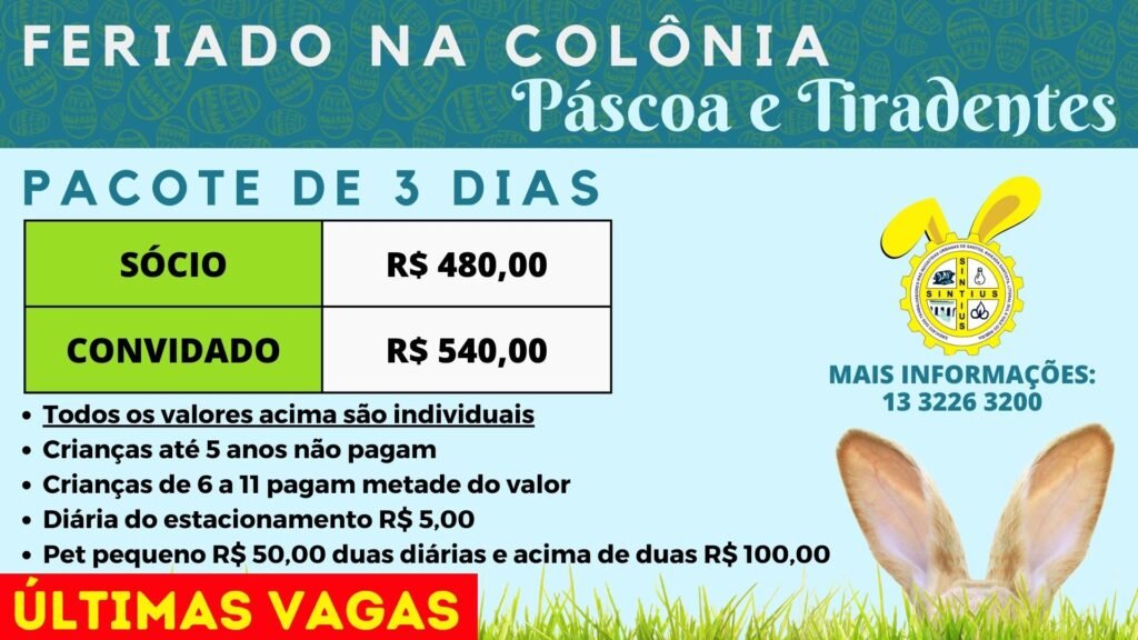 27 02 2023 COLONIA FERIADO PASCOA E TIRADENTES
