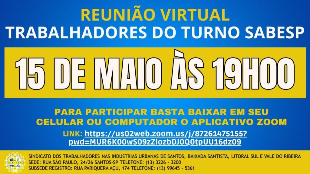 15 05 2023 Reuniao Virtual Sabesp TURNO