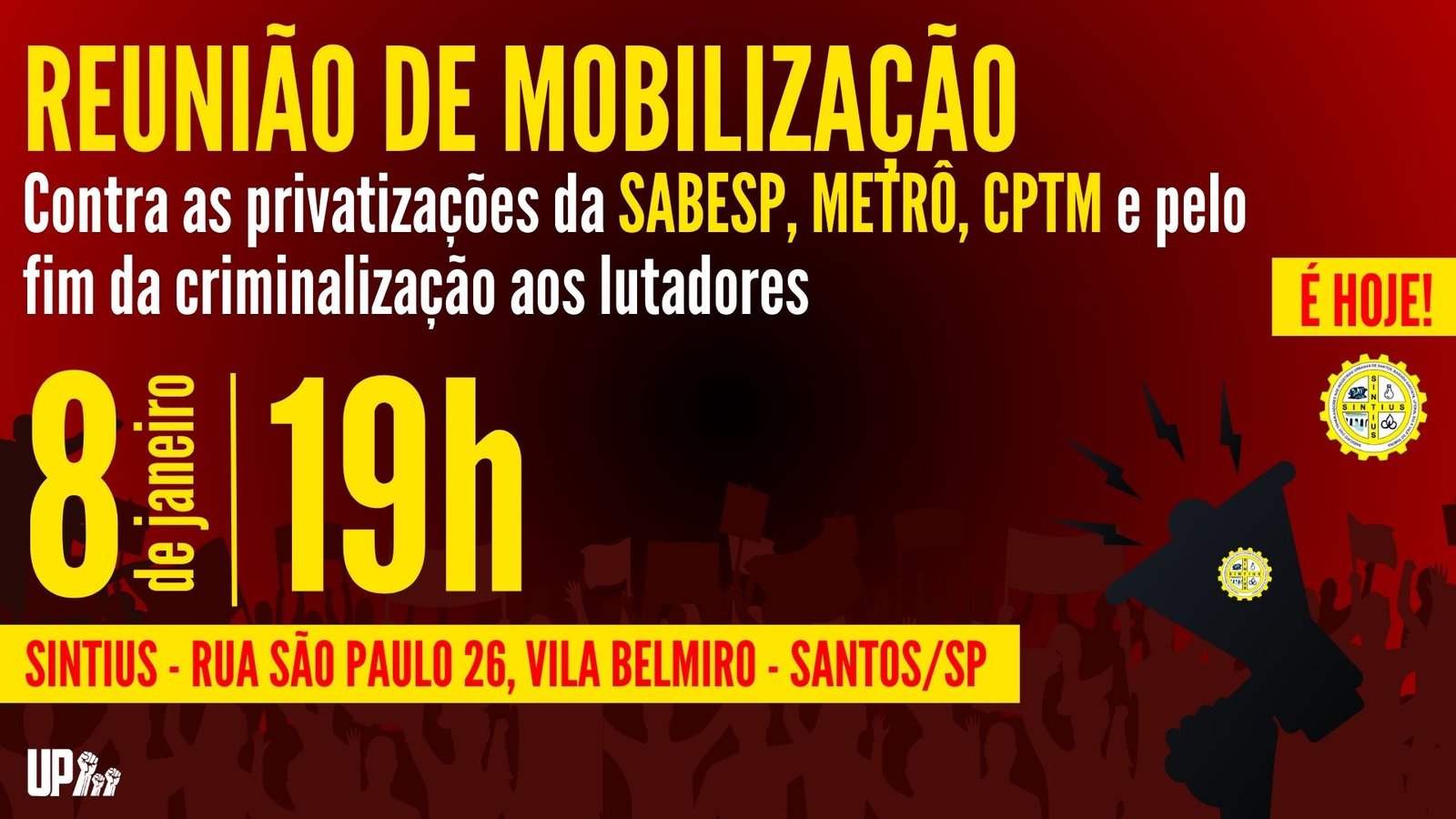 08 01 2024 MOBILIZAÇÃO CONTRA PRIVATIZAÇÃO SABESP