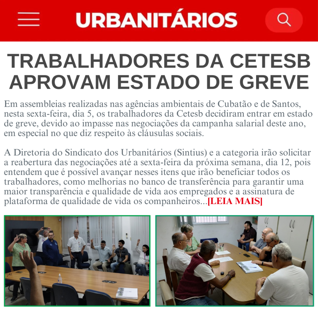 Sintius 2024 Insta e facePost do Instagram