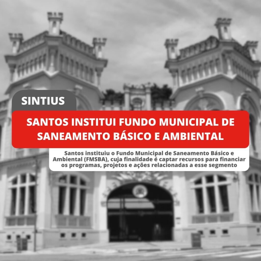 santos lei de saneamento