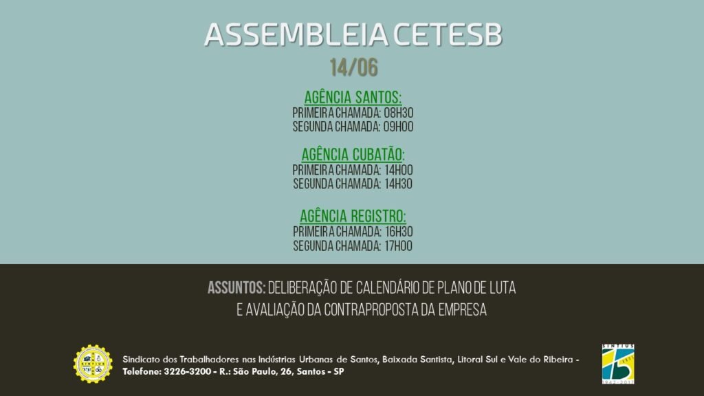 ASSEMBLEIA CETESB 14/06