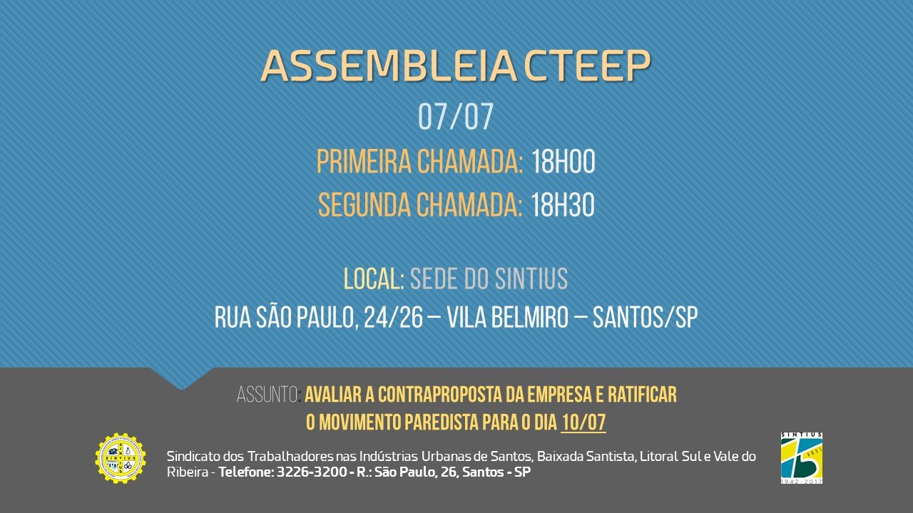 ASSSEMBLEIA CTEEP 07/07