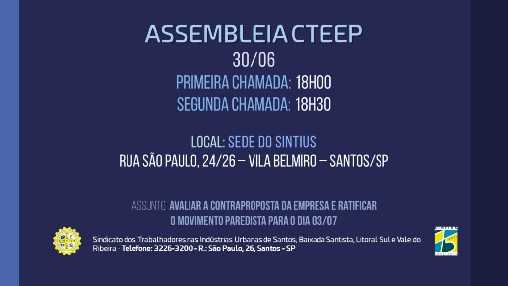 ASSSEMBLEIA CTEEP 30/06