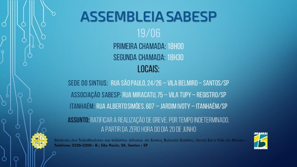 ASSSEMBLEIA SABESP 19/06