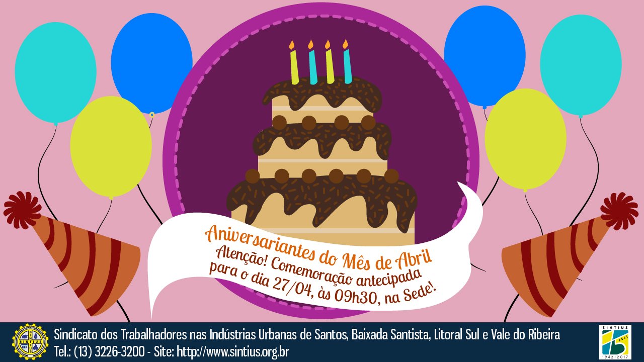 VAMOS COMEMORAR! – ANIVERSARIANTES DO MÊS PARA APOSENTADOS E PENSIONISTAS SERÁ NO DIA 31 DE MARÇO!