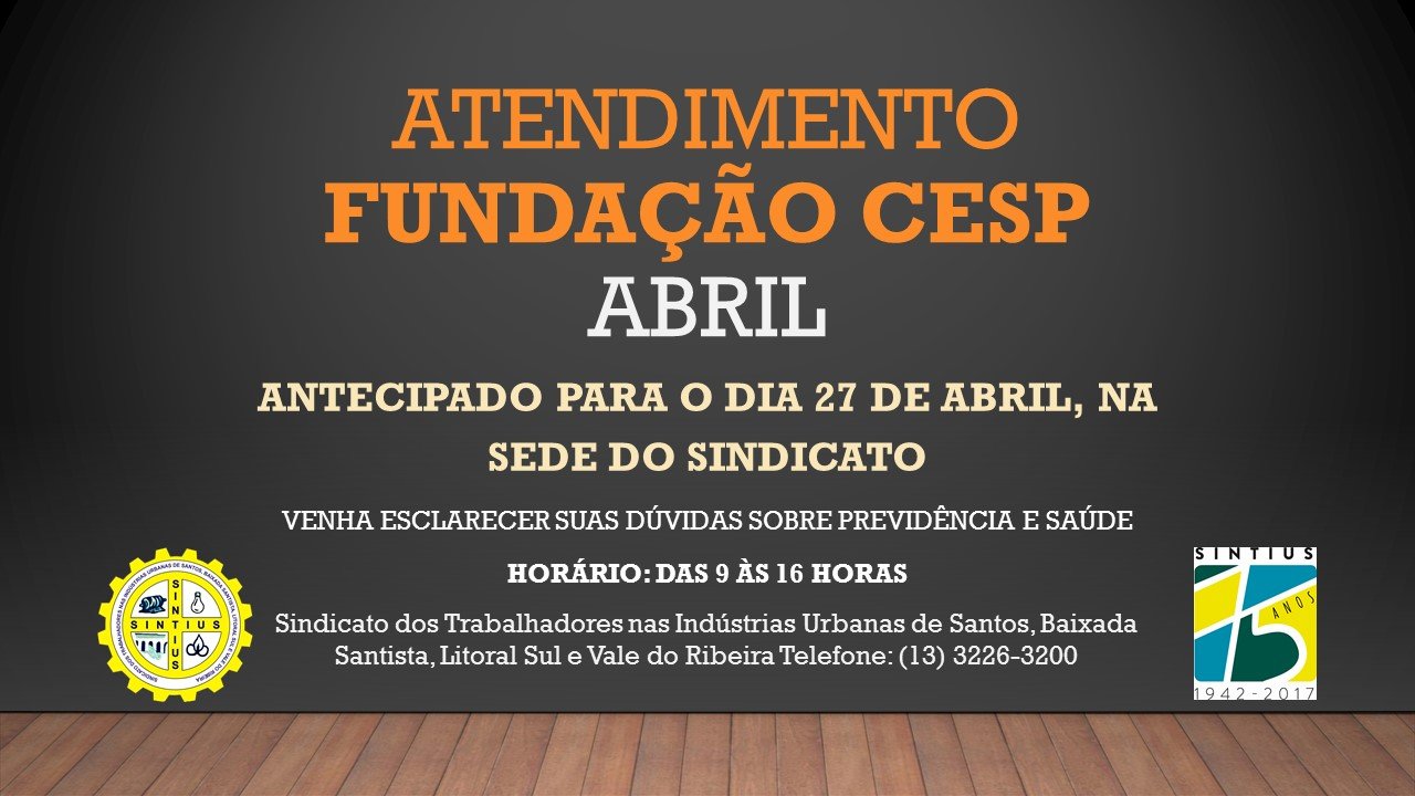 Atendimento funcesp abril 2017 ED