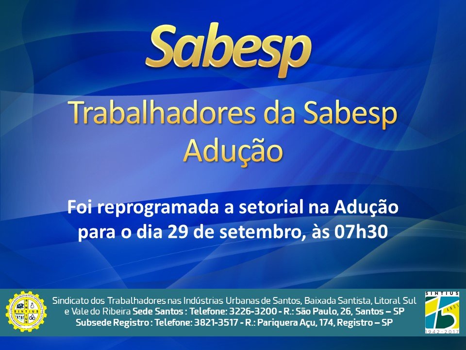 Sabesp adução