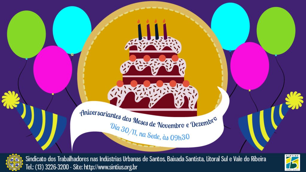 aniversariantes de novembro e dezembro