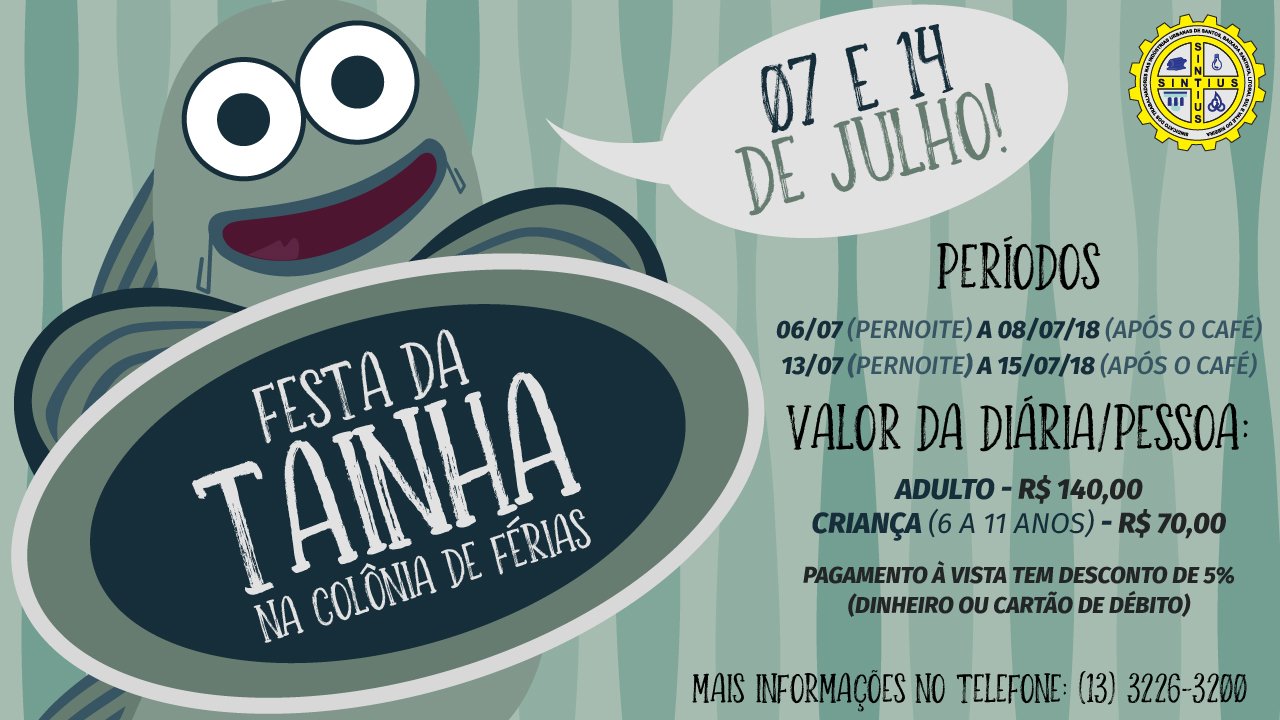 INSCRIÇÕES ABERTAS PARA AS FESTAS DA TAINHA NA COLÔNIA QUE OCORRERÃO EM JULHO